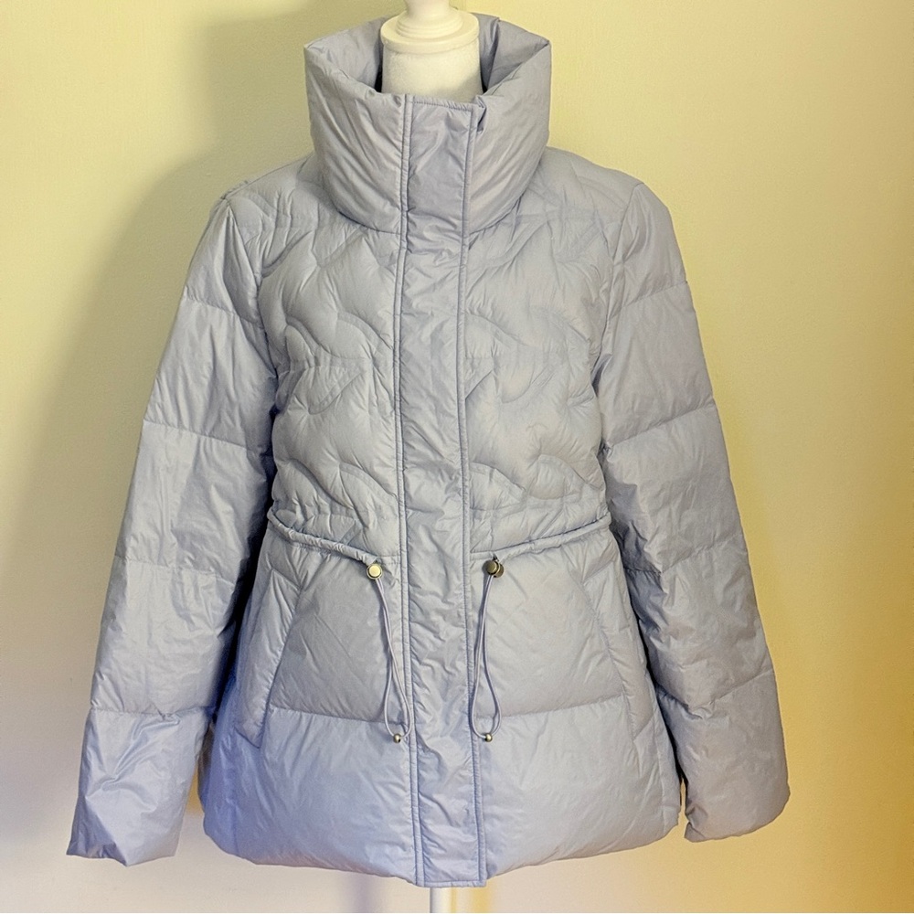 Vgrass Light Periwinkle Bonded Goose Down Puffer … - image 1